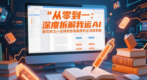 从零到一：深度拆解我运用AI撰写爽文小说挣取首笔稿费的全流程思路-鼎誉项目网