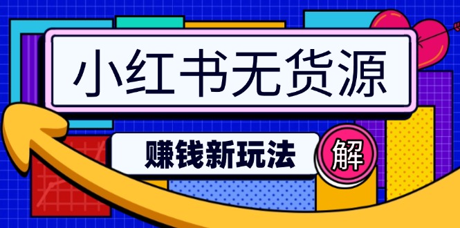 小红书无货源赚钱新玩法：无需涨粉囤货直播，轻松实现日破2w-鼎誉项目网
