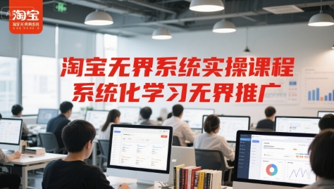 淘宝无界系统实操课程，系统化学习无界推广-鼎誉项目网