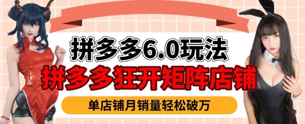 拼多多虚拟商品暴利6.0玩法，轻松实现月入过W-鼎誉项目网