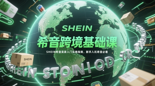 希音跨境基础课，SHEIN希音卖家入门实操指南，新手入坑希音必看-鼎誉项目网