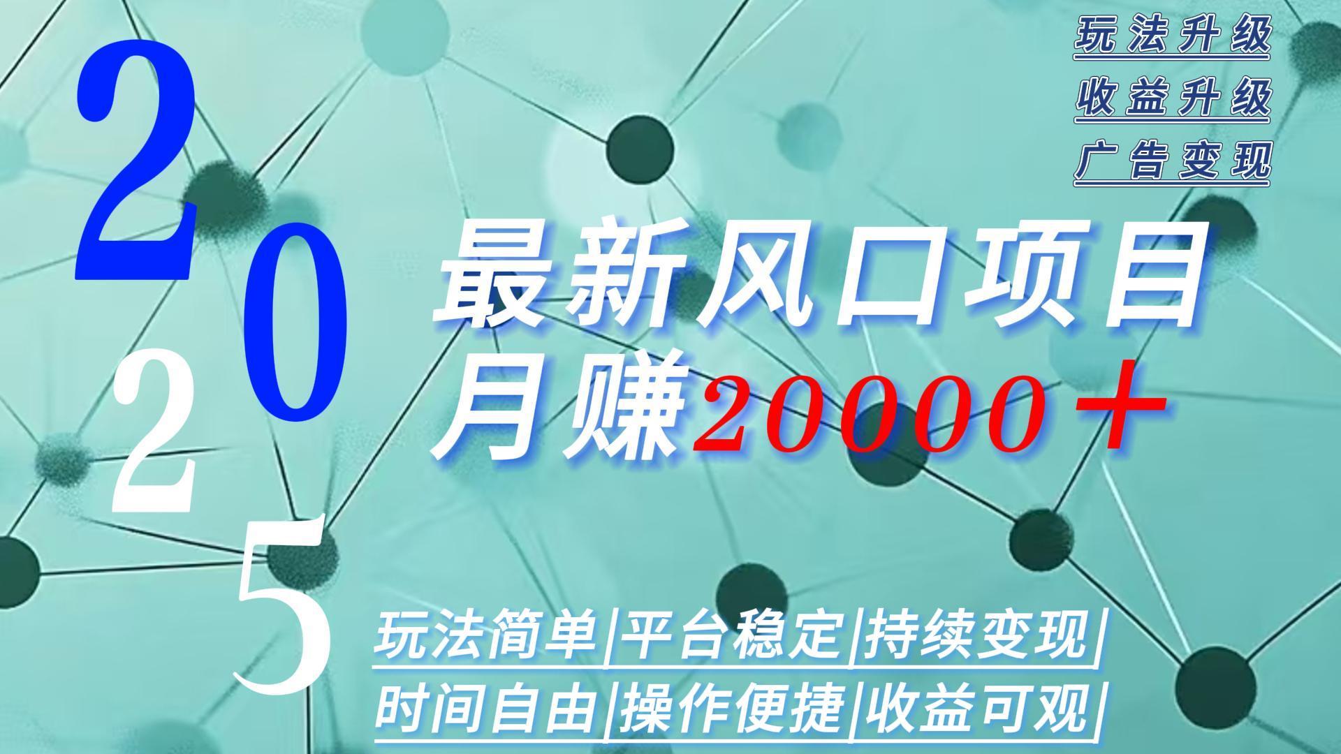 2025广告赛道新风口-月赚2W＋玩法简单，时间自由-鼎誉项目网