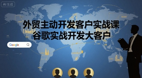 外贸主动开发客户实战课，谷歌实战开发大客户-鼎誉项目网