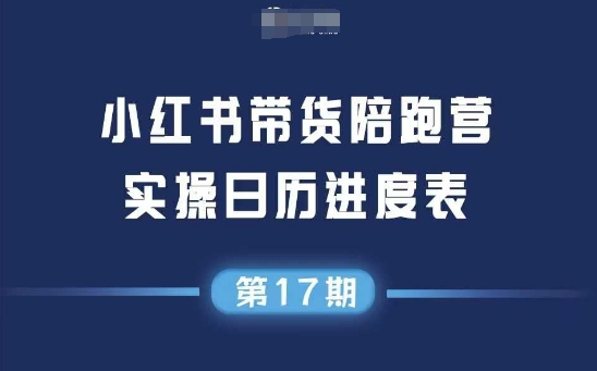 小红书第17期带货陪跑营，不囤货，无不直播，无不投流，通过选品+笔记内容+测品+笔记铺量+矩阵运营打爆款(更新)-鼎誉项目网