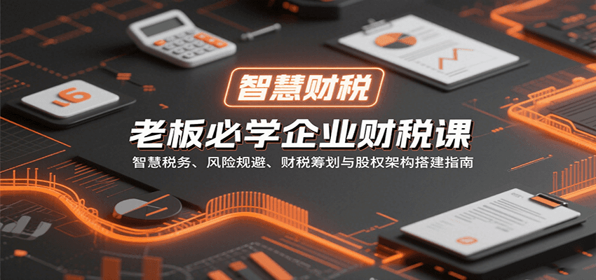 老板必学企业财税课：智慧税务、风险规避、财税筹划与股权架构搭建指南-鼎誉项目网