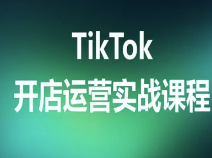 TikTok开店运营实战课程，TK跨境电商实操全流程-鼎誉项目网