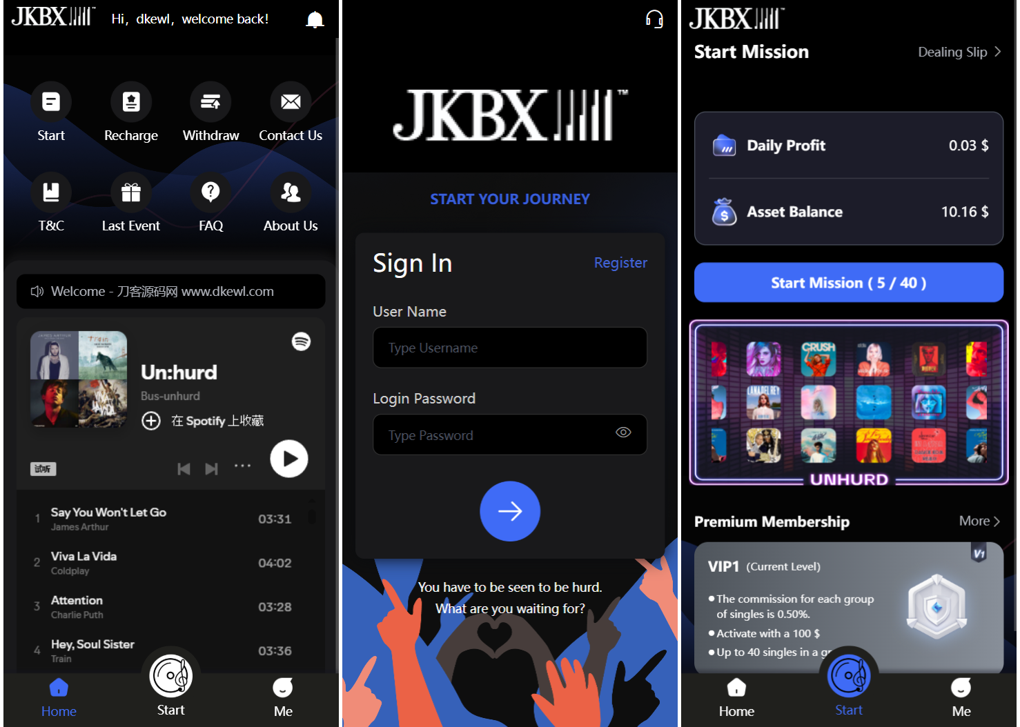 JKBX海外音乐抢单系统源码 Thinkphp框架 附教程-鼎誉项目网