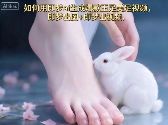 如何用即梦ai生成爆款玉足美足视频，即梦出图+即梦出视频，快速涨粉-鼎誉项目网