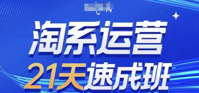 淘系运营21天速成班(更新25年9月)，0基础轻松搞定淘系运营，不做假把式-鼎誉项目网