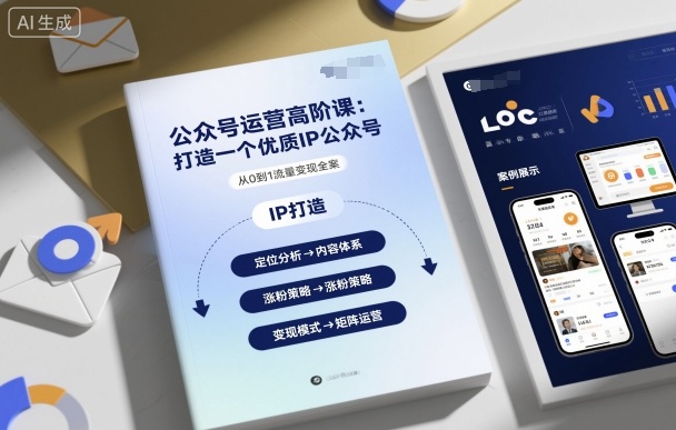 公众号运营高阶课，打造一个优质IP公众号-鼎誉项目网