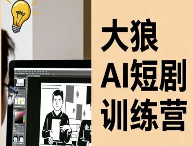 大狼AI短剧训练营-短剧课程(更新中)-鼎誉项目网
