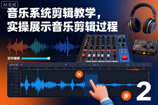 音乐系统剪辑教学，实操展示音乐剪辑过程-鼎誉项目网