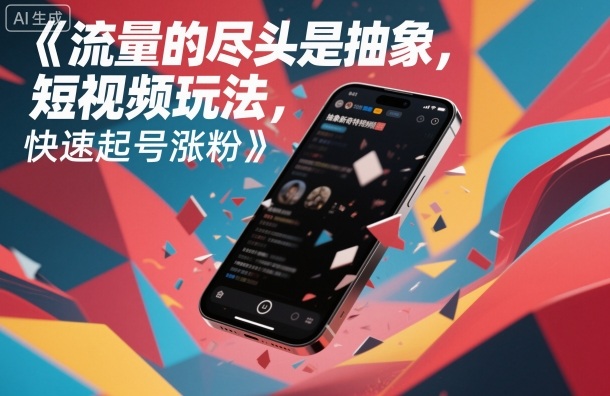 流量的尽头是抽象，抽象新奇特短视频玩法，快速起号涨粉-鼎誉项目网
