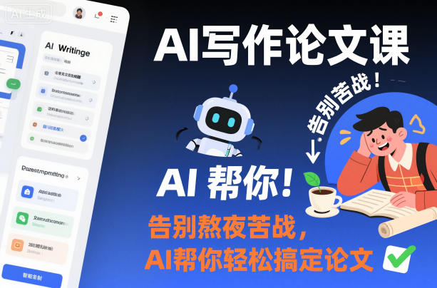 AI写作论文课，告别熬夜苦战，AI帮你轻松搞定论文-鼎誉项目网