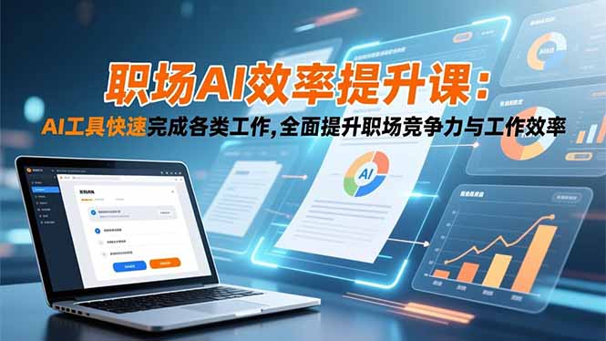 职场AI效率提升课：AI工具快速完成各类工作,全面提升职场竞争力与工作效率-鼎誉项目网