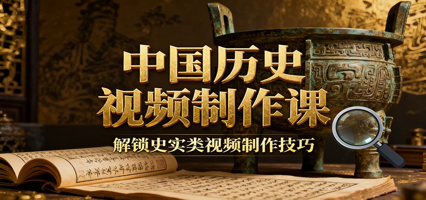 中国历史视频制作课:疆域地图集+参考文案+练习素材,解锁史实类视频制作技巧-鼎誉项目网