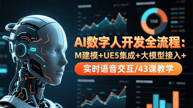 AI数字人开发全流程：M建模+UE5集成+大模型接入+实时语音交互/43课教学-鼎誉项目网