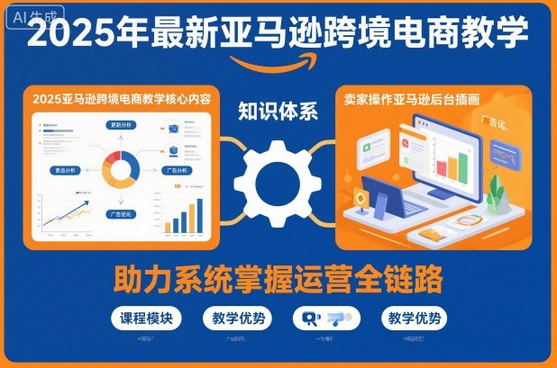2025年最新亚马逊跨境电商教学，助力卖家系统掌握亚马逊运营全链路知识-鼎誉项目网