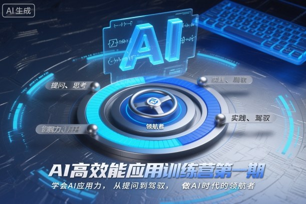 AI高效能应用训练营第一期，学会AI应用力，从提问到驾驭，做AI时代的领航者-鼎誉项目网