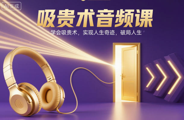 吸贵术音频课，学会吸贵术，实现人生奇迹，破局人生-鼎誉项目网