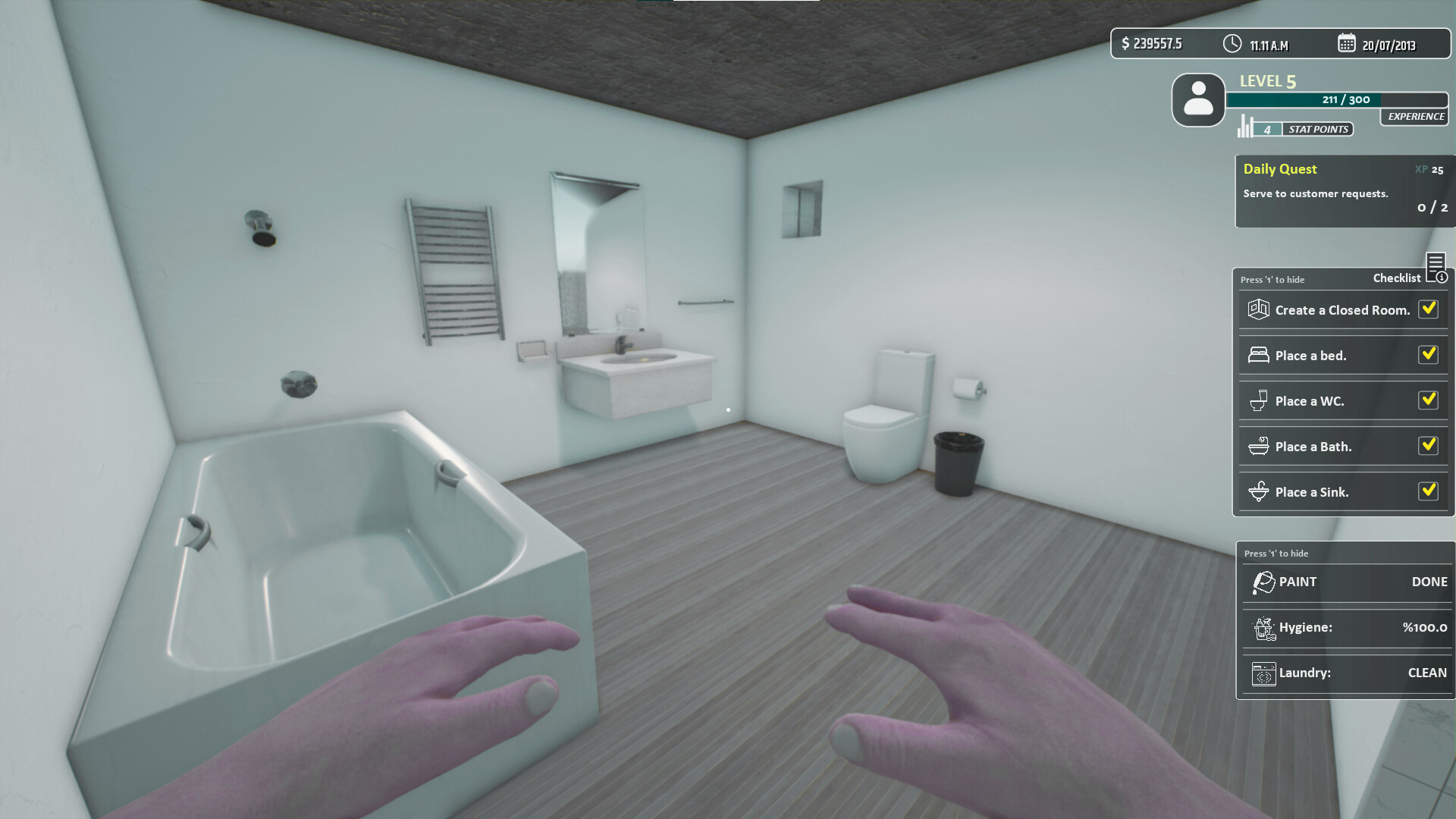 《酒店老板模拟器/Hotel Owner Simulator》PC中文版下载-含Build.18948595-鼎誉项目网