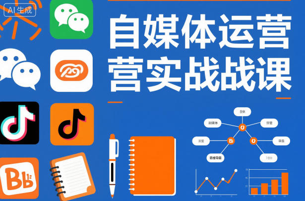自媒体运营实战课，掌握一套系统的自媒体运营底层方法论，成为优秀的内容创作者-鼎誉项目网
