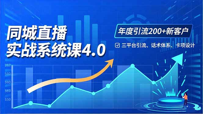实体店直播实战班4.0，三平台引流、话术体系、卡项设计，年度引流200客月增10万-鼎誉项目网