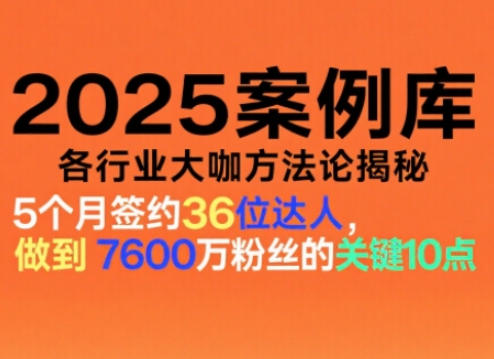 2025案例库，收录各行业大咖的方法论，各行业大咖方法论揭秘-鼎誉项目网