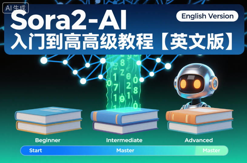 Sora2-AI入门到高级教程【英文版】-鼎誉项目网
