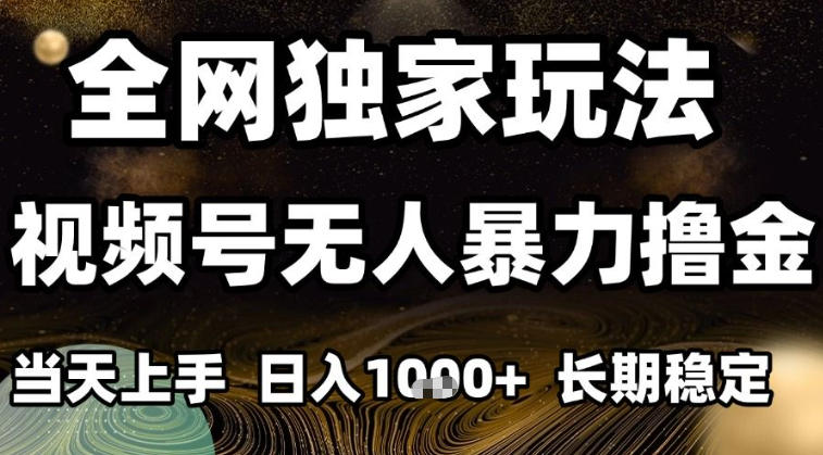 年底最新独家视频号无人直播撸礼物，小白也能轻松日入1k+，长期稳定，可批量复制【揭秘】-鼎誉项目网