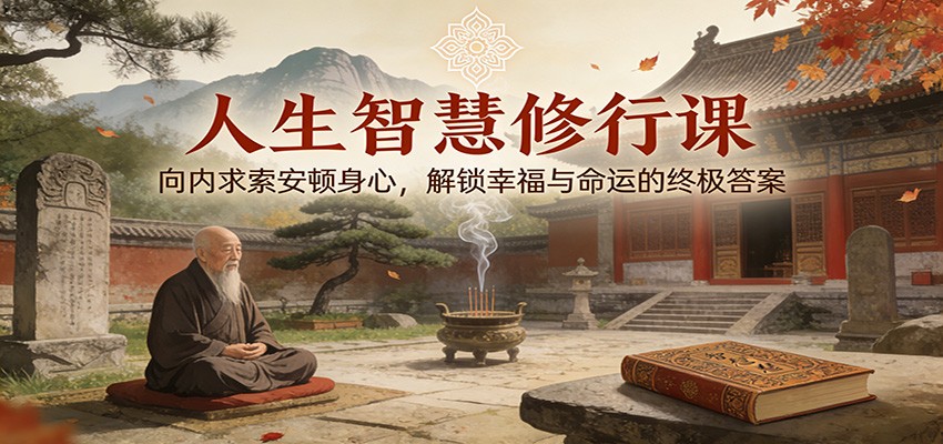 人生智慧修行课：向内求索安顿身心，解锁幸福与命运的终极答案-鼎誉项目网