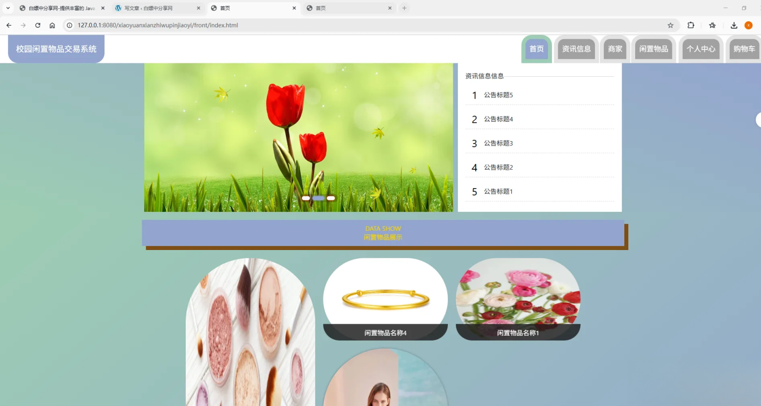 基于Spring Boot的校园闲置物品交易系统代码-鼎誉项目网