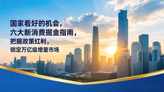 某付费文章：国家看好的机会，六大新消费掘金指南，把握政策红利，锁定万亿级增量市场-鼎誉项目网