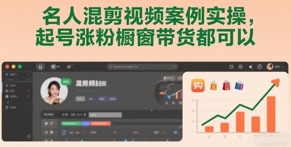 名人混剪视频案例实操，起号涨粉橱窗带货都可以-鼎誉项目网