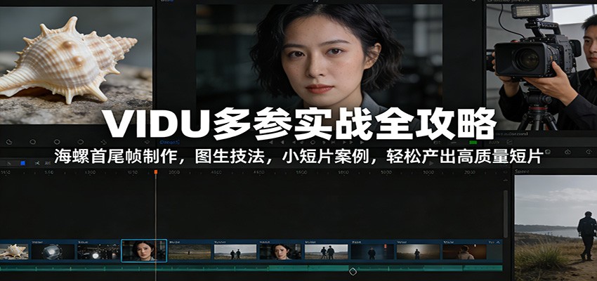 VIDU多参实战全攻略：海螺首尾帧制作，图生技法，小短片案例，轻松产出高质量短片-鼎誉项目网