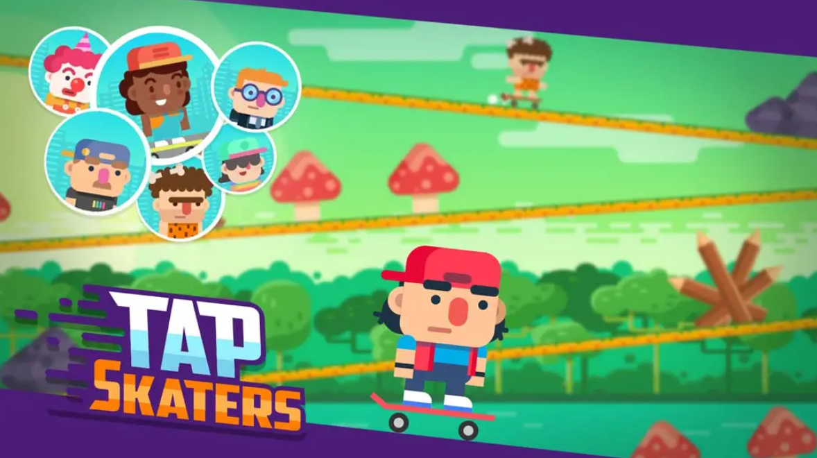 《速降滑板比赛游戏 Tap Skaters》Switch英文版NSP下载-鼎誉项目网