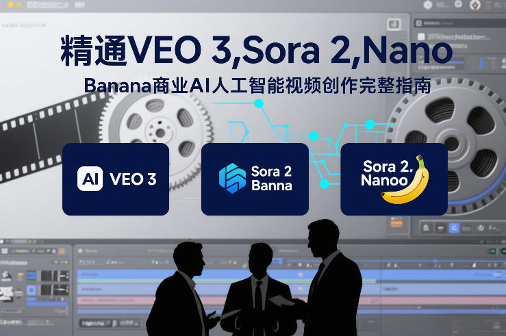 精通VEO 3，Sora 2，Nano Banana商业AI人工智能视频创作完整指南-鼎誉项目网