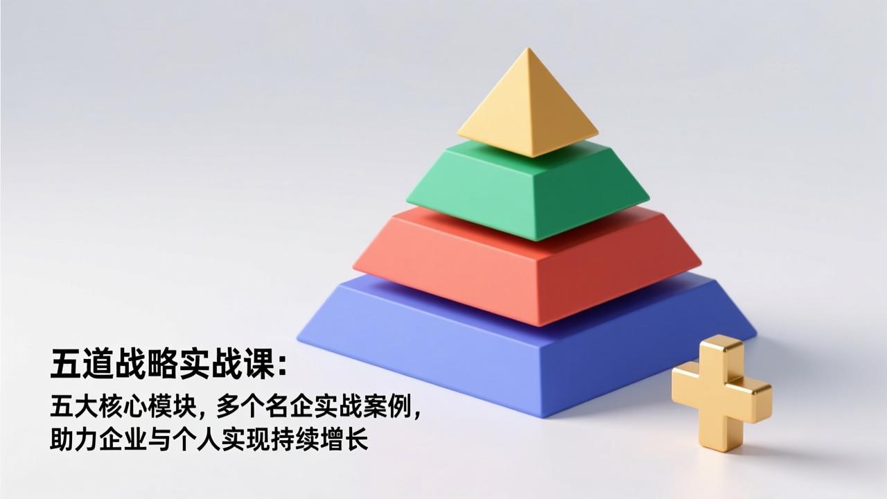 五道战略实战课：五大核心模块，多个名企实战案例，助力企业与个人实现持续增长-鼎誉项目网