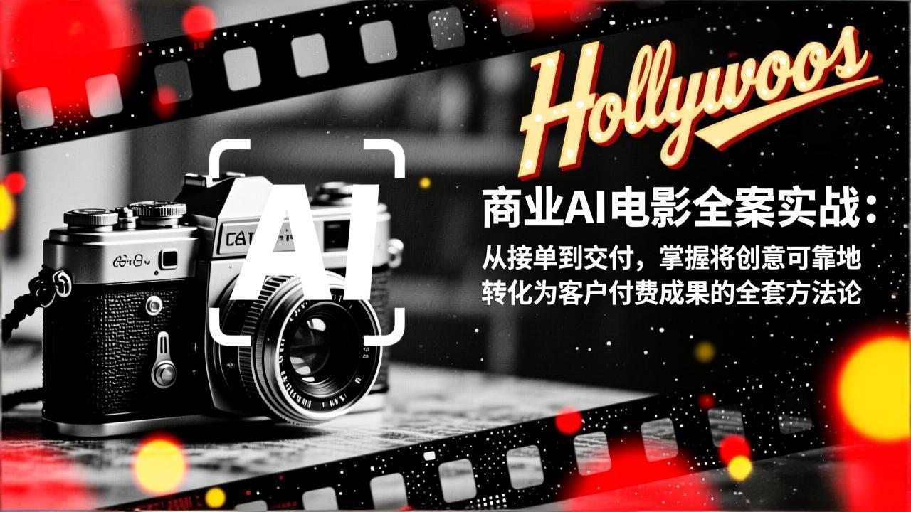 商业AI电影全案实战：从接单到交付，掌握将创意可靠地转化为客户付费成果的全套方法论-鼎誉项目网