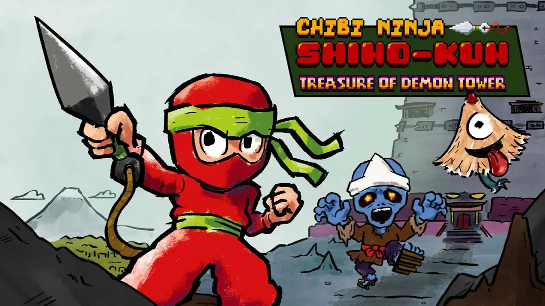 【美版】小忍者志乃君：魔塔宝藏 .Chibi Ninja Shino-kun Treasure of Demon Tower 英语-鼎誉项目网