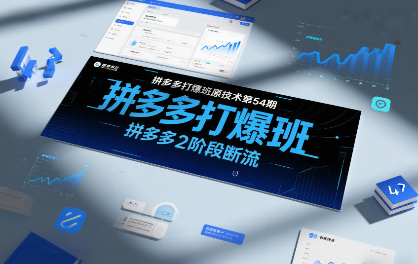 拼多多打爆班原创技术第54期，拼多多2阶段断流-鼎誉项目网