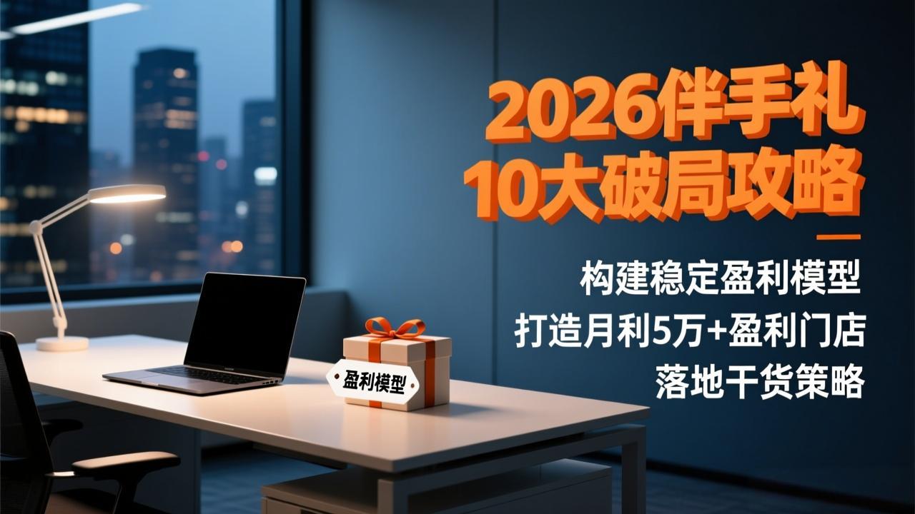 2026伴手礼10大破局攻略：构建稳定盈利模型，打造月利5万+盈利门店，落地干货策略-鼎誉项目网