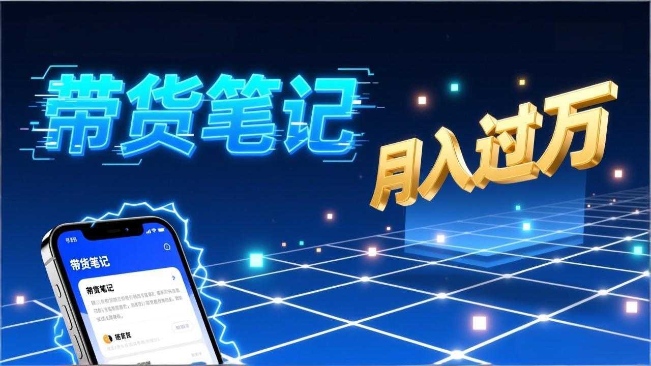 小红书爆款笔记带货实战：拆解封面标题正文全要素，手把手教你单篇笔记带货月入过万-鼎誉项目网