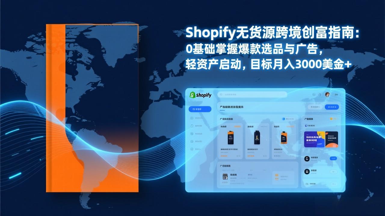 Shopify爆款打法实战：从选品到广告投放，复制爆款模型，驱动独立站月销售额破万刀-鼎誉项目网