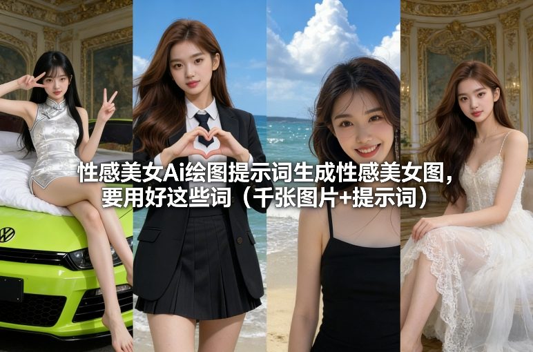 性感美女Ai绘图提示词生成性感美女图，要用好这些词(千张图片+提示词)-鼎誉项目网
