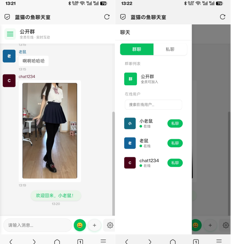PHP实时消息聊天室源码 聊天APP源码 H5网页聊天室 PHP+WebSocket-鼎誉项目网