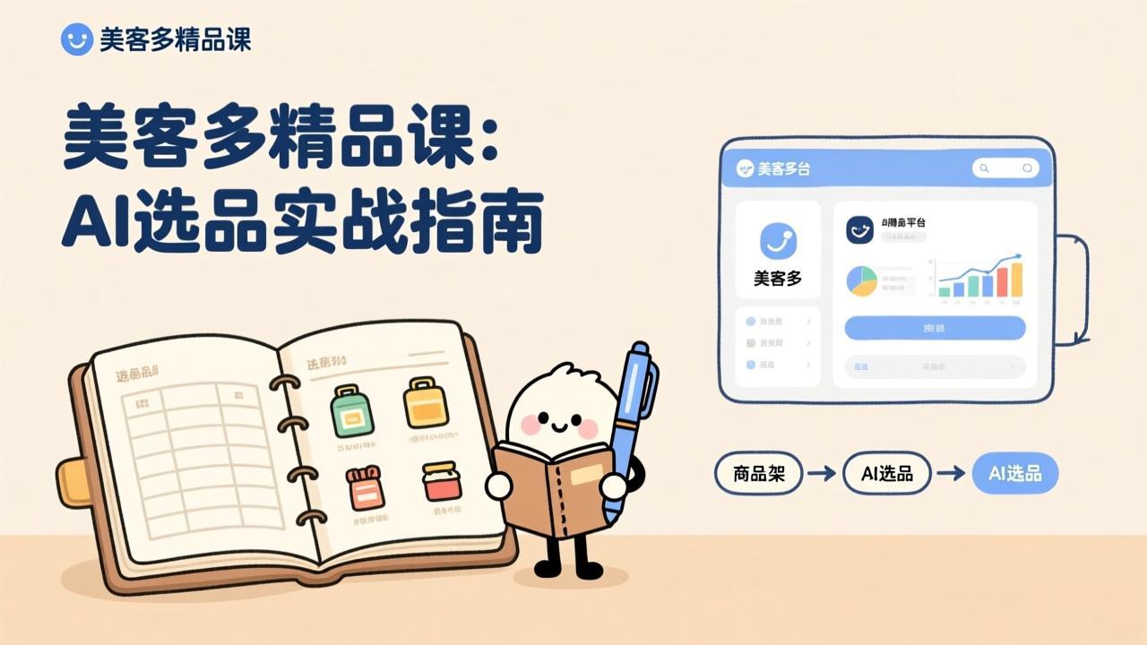 AI+美客多精品课，工具实操、数据选品、AI优化，新手也能快速上手，月入5000+美元-鼎誉项目网