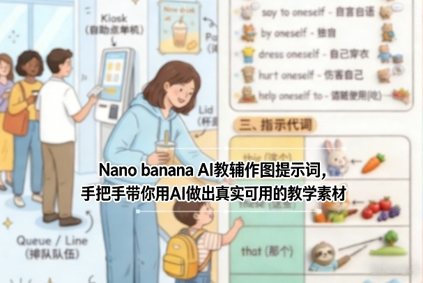 Nano banana AI教辅作图提示词，手把手带你用AI做出真实可用的教学素材-鼎誉项目网