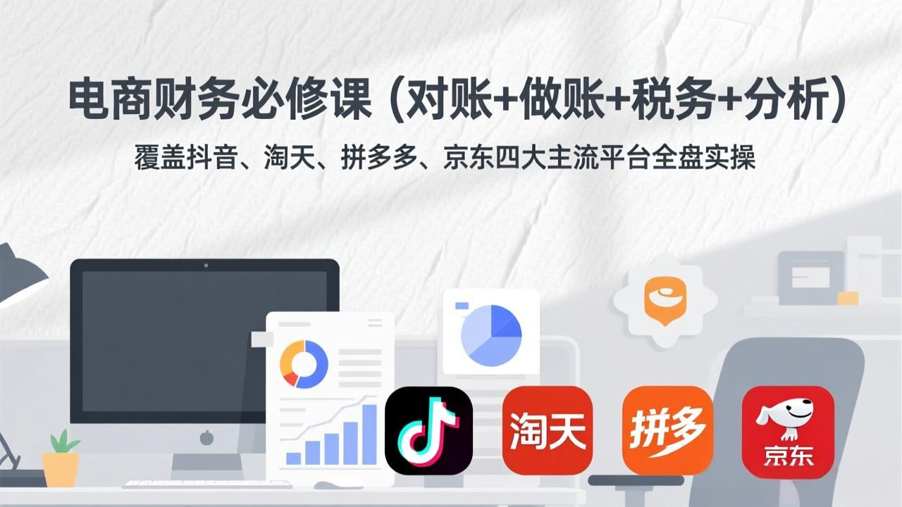 电商财务必修课(对账+做账+税务+分析-鼎誉项目网