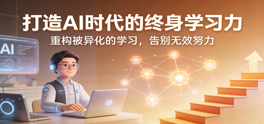 打造AI时代的终身学习力：重构被异化的学习，告别无效努力-鼎誉项目网